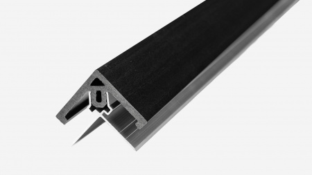 Профиль угловой Варяжский Композит 3000x50x50 мм Антрацит Альта-Профиль